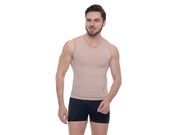 Colete masculino longo sem abertura 